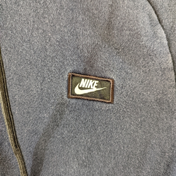 Nike Sportswear Mens Full Zip Fleece Casual Hoodie Small Navy Blue 4.737 - Picture 3 of 9